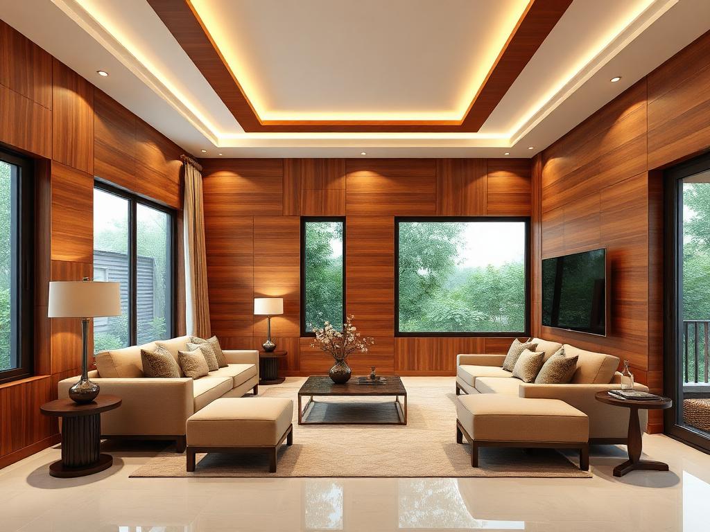 Contemporary living room interior design project