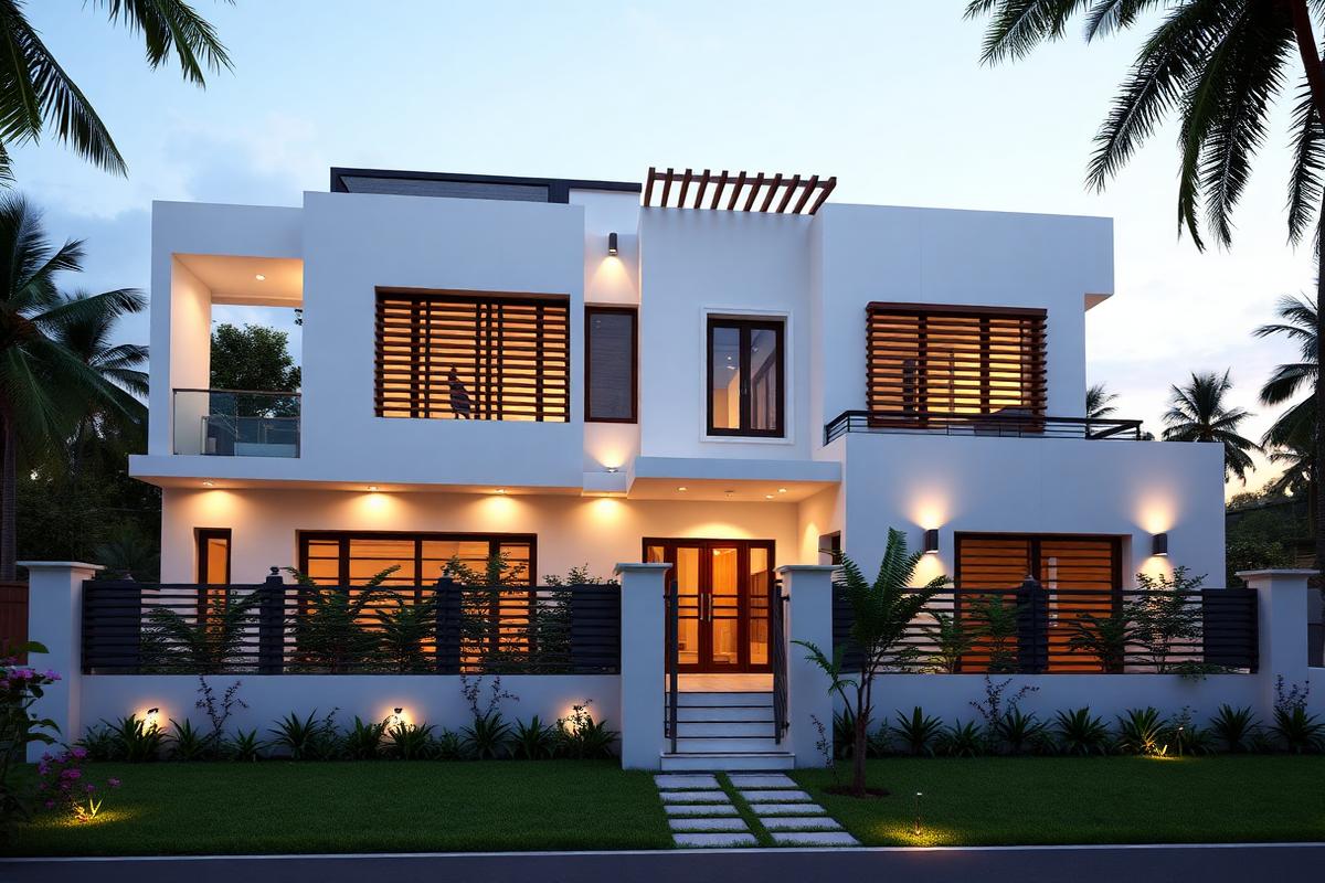 Modern villa constructed in Tumkur by Aashraya